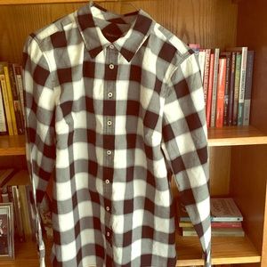 TALBOTS Buffalo Plaid Blouse